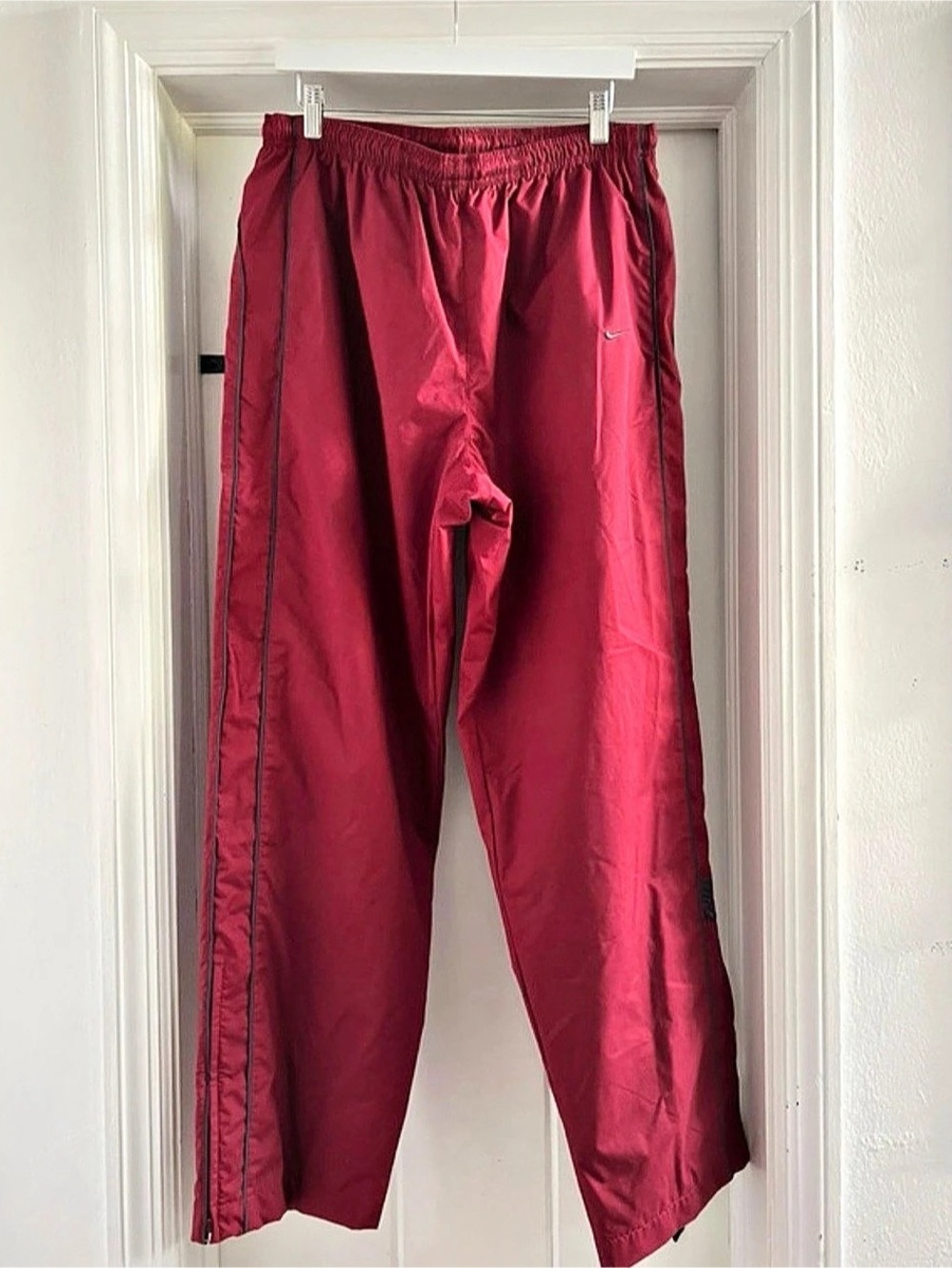 Vintage Nike Men's Track Pants Red XL NWT